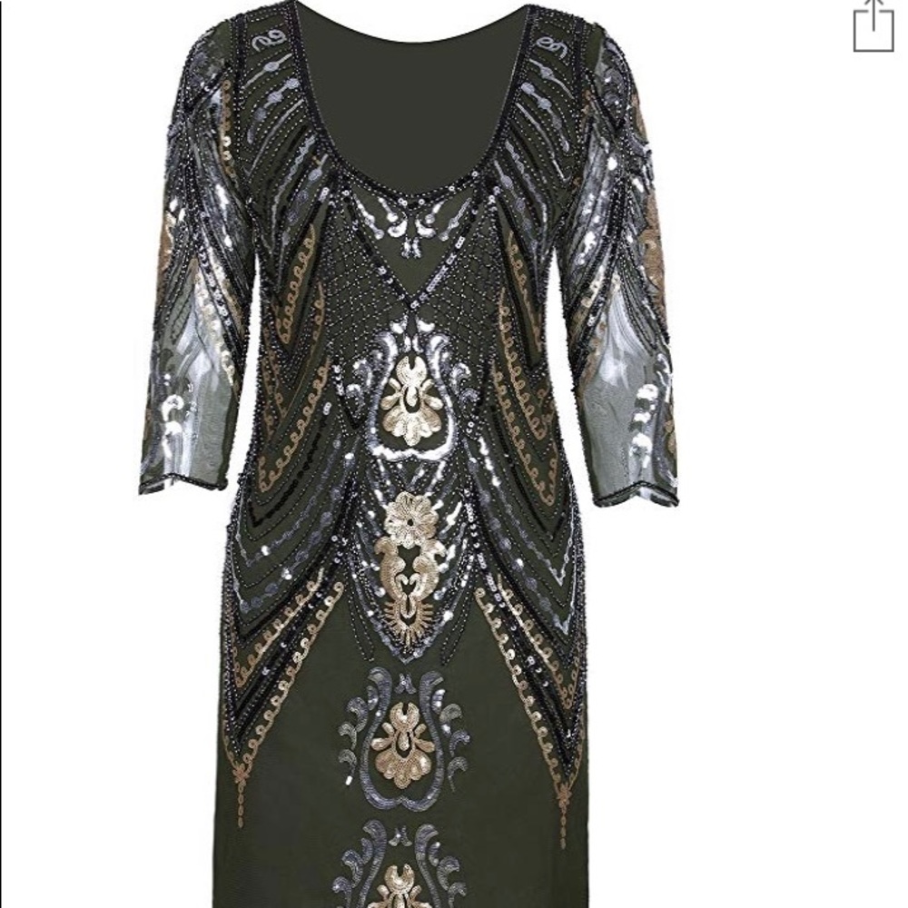 Gorgeous Jade gatsby dress I wore for a gala 😍💥